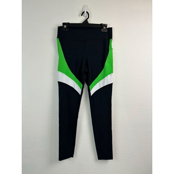 Koral Pants - Koral womens XL black green full length Vera blackout high-rise athletic legging